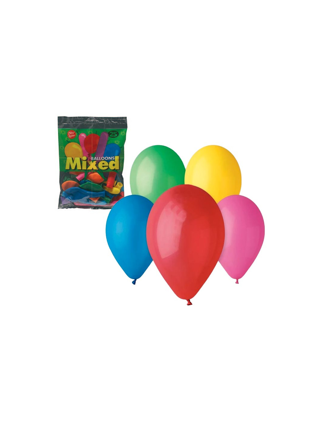 Farverigt Ballonmix – 25 Stk til Festlige Anledninger