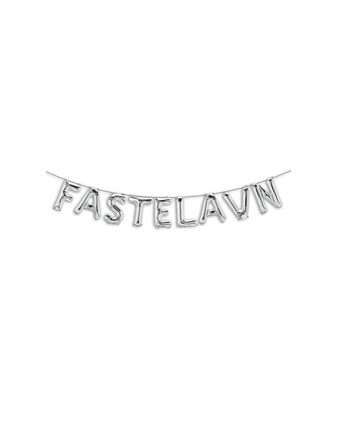 Sølv Ballonsæt til Fastelavn – 40 Festlige Balloner