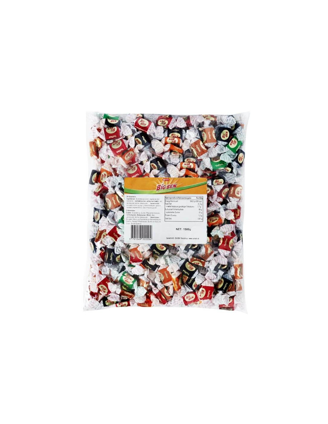 Store Big Ben Karameller – 1,5 kg klassisk slikpose!