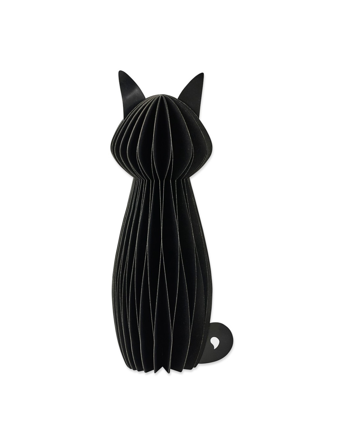 Sort Honeycomb Kat til Fastelavn – 30 cm Dekoration