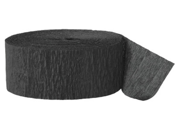 Sort Crepebånd – 24,6m til Festlige Anledninger