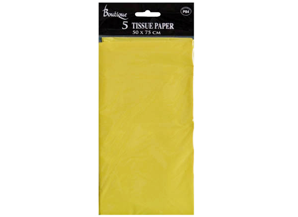 Gult Silkepapir til Festlig Dekoration - 50x75 cm