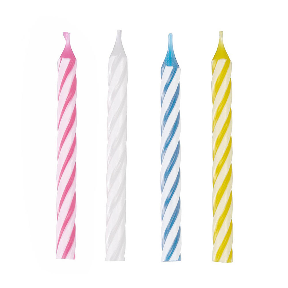 Farverige Kagelys 24 Stk – Uundgåelig Festdekoration!