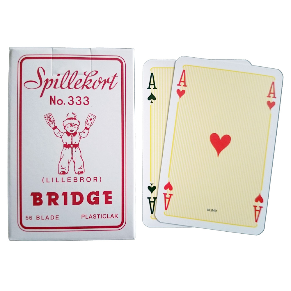 Lillebror Spillekort Rød – Kvalitetskort til Fest og Sjov