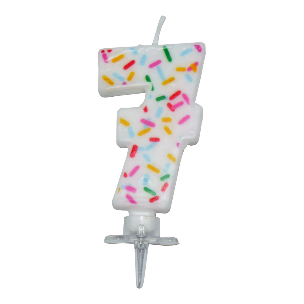 Nummerlys med Krymmel – Nr. 7 til Fødselsdagsparty