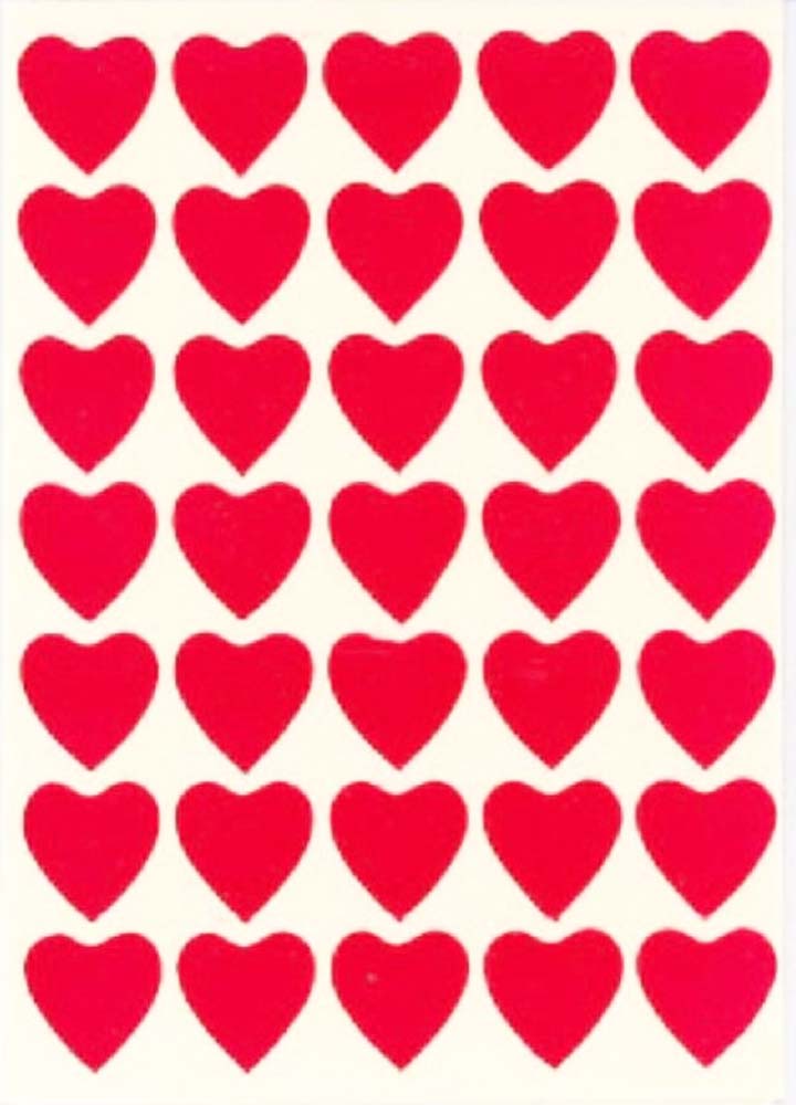 Røde Hjerte Klistermærker - 70 stk til Festlige Anledninger!