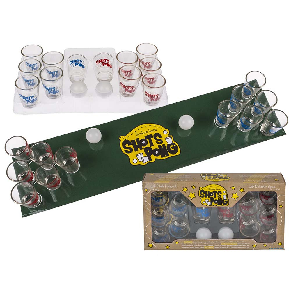 Shots Pong Drukspil – Festligt Spil med 12 Shotsglas