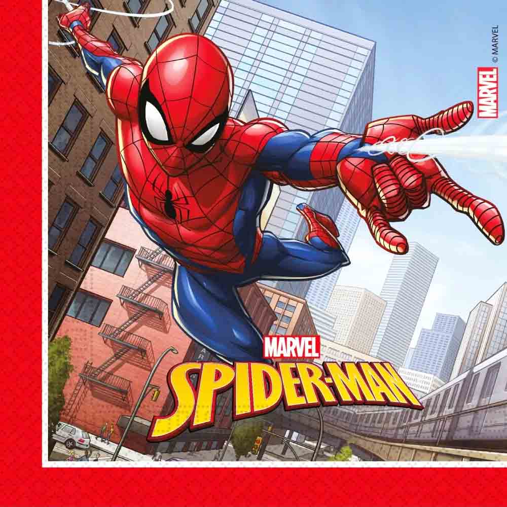 Spider Man Fødselsdag Servietter – 20 Stk Superheltefest