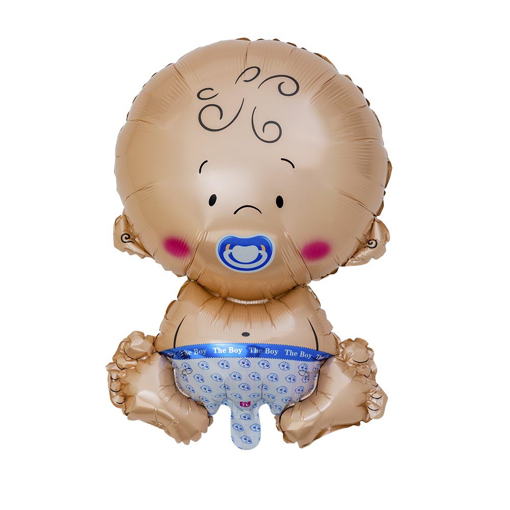 Stort Folieballon 60 cm – Dreng til Baby Shower Fest