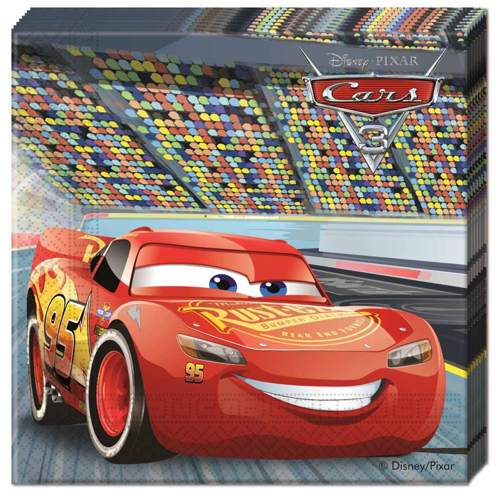 Lynet McQueen Cars Servietter – 20 Stk til Festen
