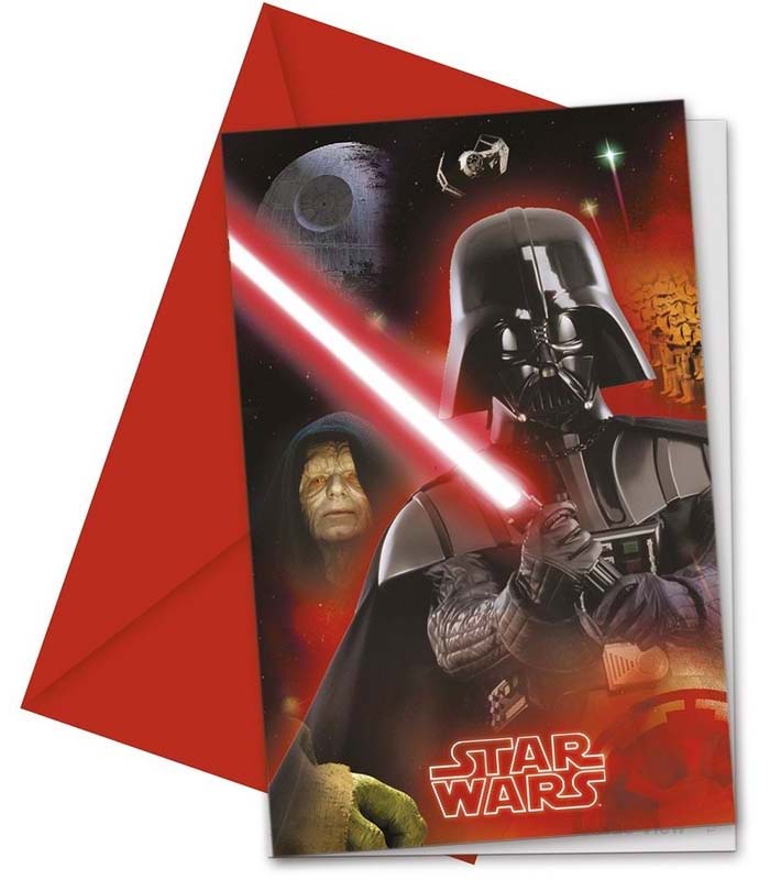 Star Wars Indbydelser – 6 stk. til din fest!