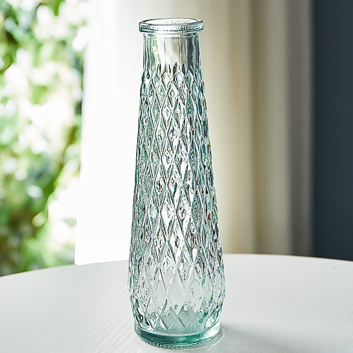 Diamantformet Glasvase 22 cm - Fantastisk Tilbud!