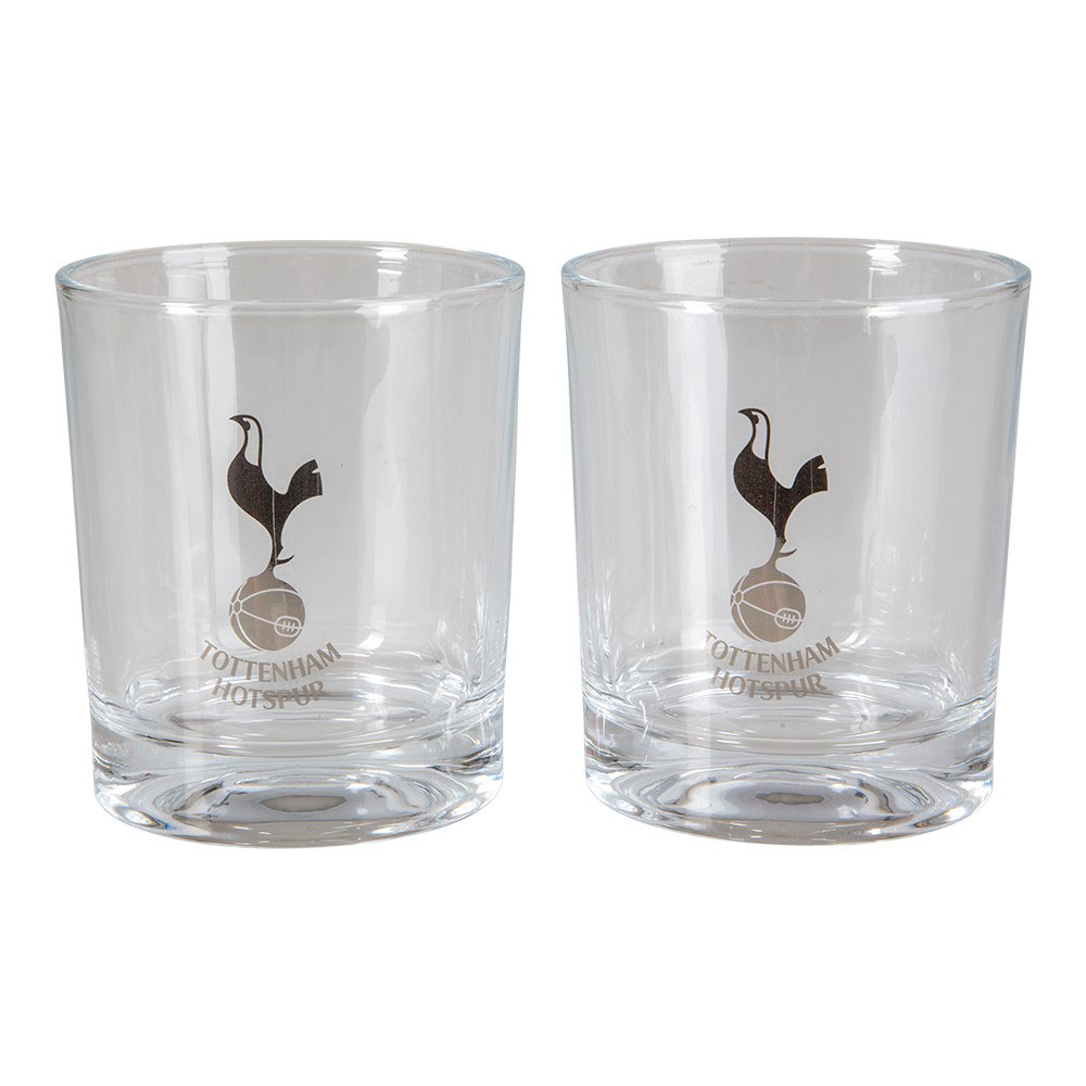 Tottenham Whiskyglas - 2 stk. i gaveæske til fans