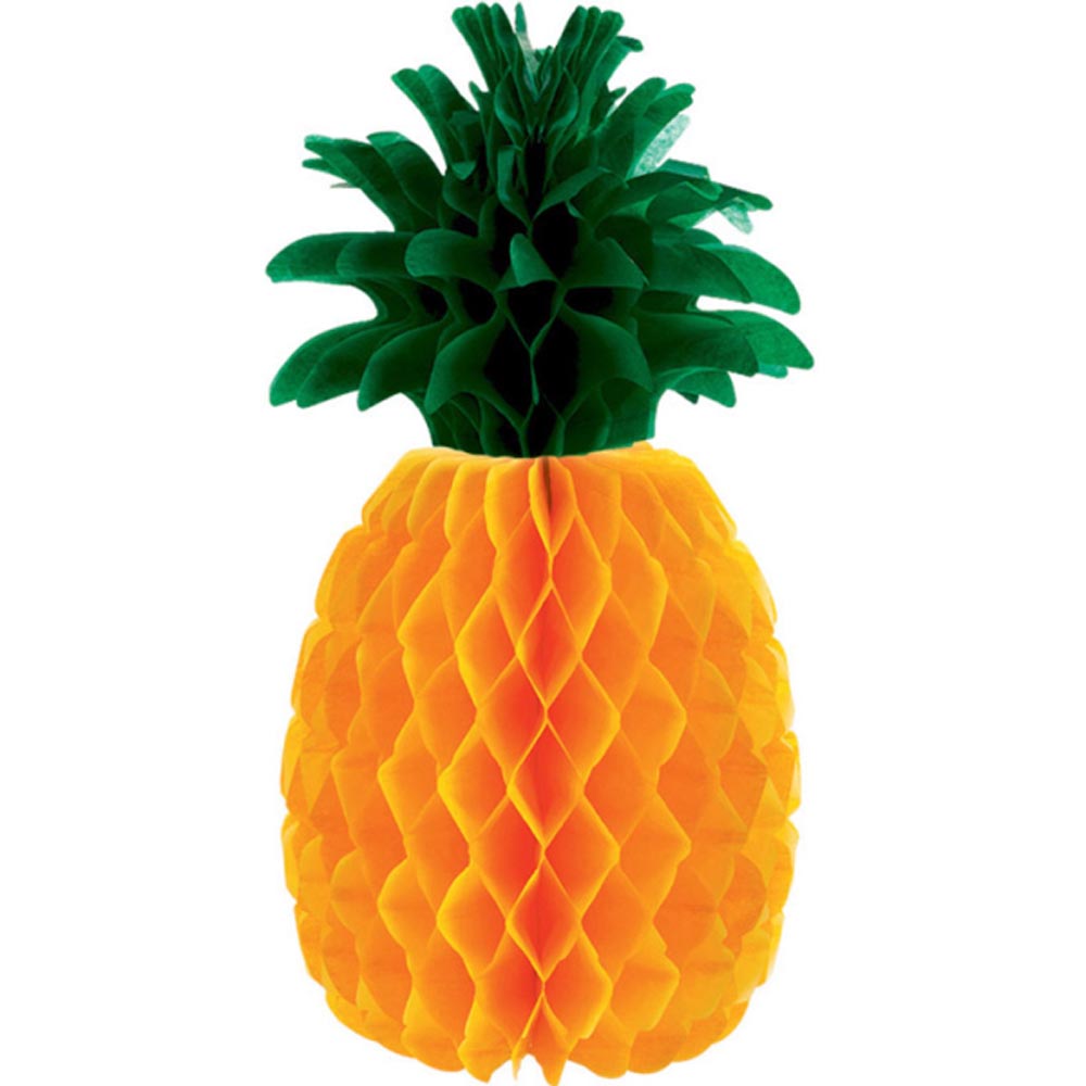 Tropisk Ananas Honeycomb Borddekoration til Fest 29 cm