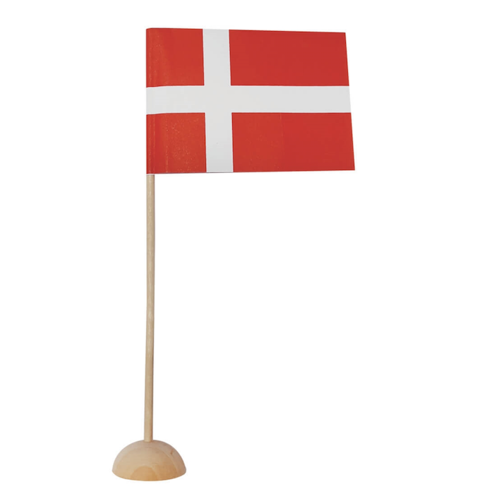 Bordflag med træfod til festlige anledninger