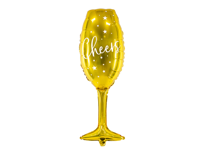 Champagneglas Folieballon 80 - Perfekt til Nytårsfest!