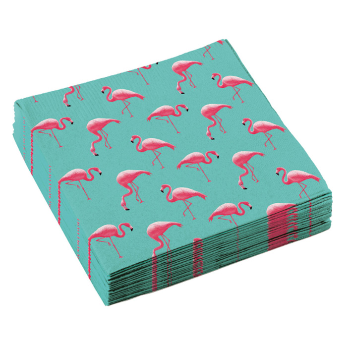 Flamingo Servietter 20x 33x 33