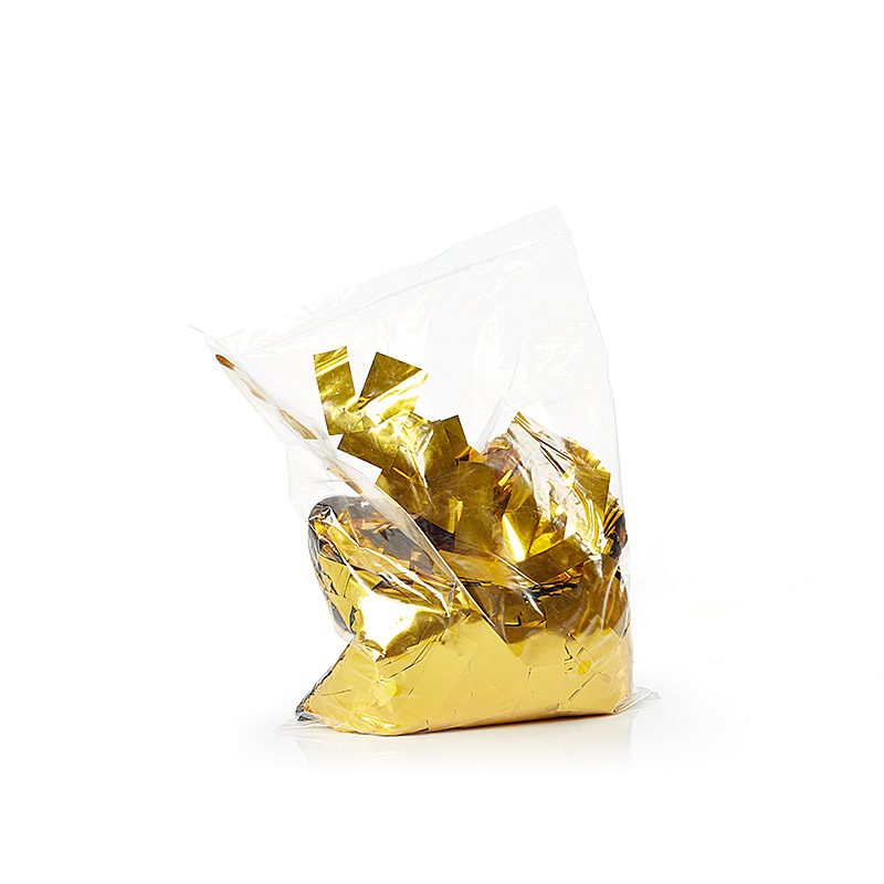 Guld Metallic Rektangulær Konfetti - Festlig Dekoration