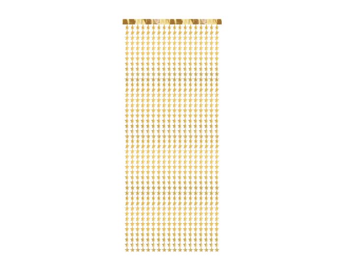 Guld Stjerne Gardin 245x100 - Fantastisk tilbud!