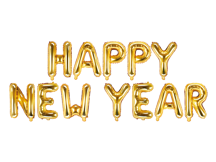Happy New Year Ballon 35x370