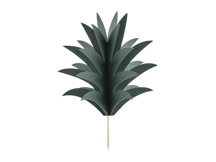 Hawaii Ananas Toppers - Sæt med 6 stk. til fest!