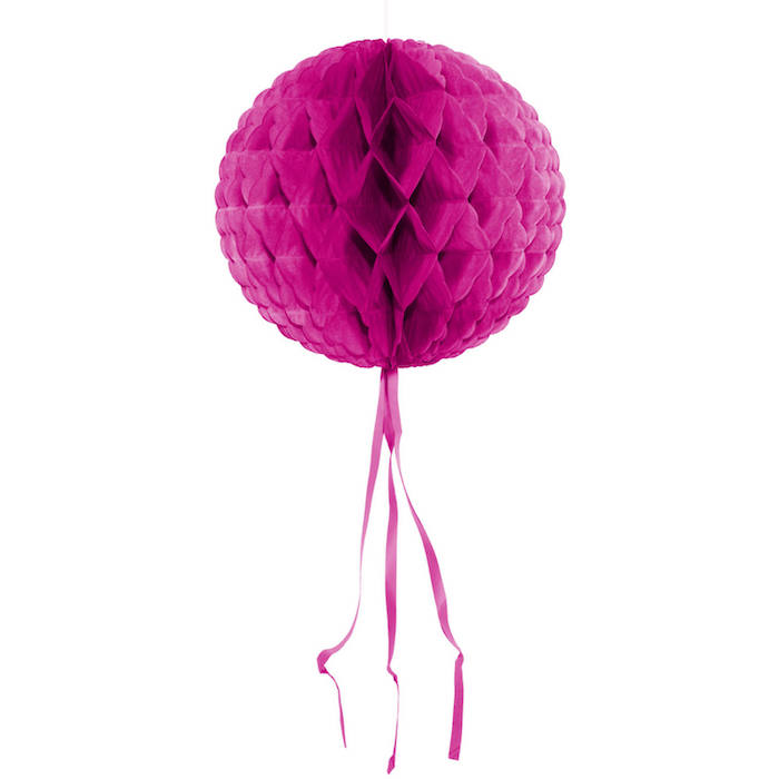 Sukkersød Honeycomb Pink 30 cm - Perfekt til fest!