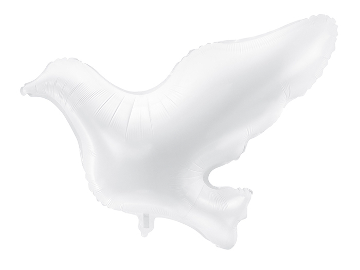 Elegant Hvid Due Ballon til Bryllupspynt 77 Cm