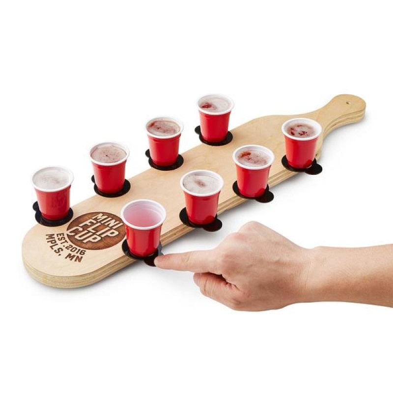 Mini Flip Cup Deluxe - Sjovt Beer Pong Spil til Fester