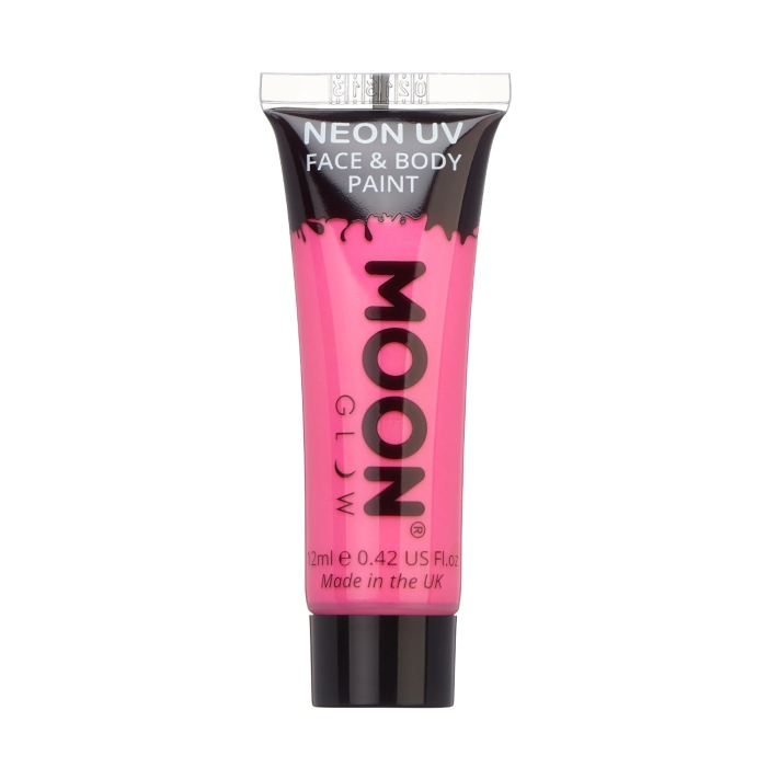 Intens Neon Ansigts- og Kropsmaling - Pink 12 ml