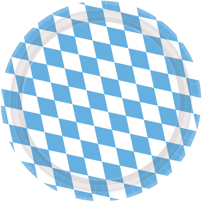 Oktoberfest Paptallerkner - 8 stk. til festlige anledninger