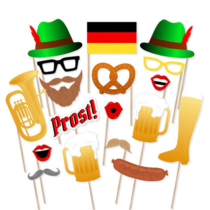 Oktoberfest Photo Booth Rekvisitter - Festlige Requisitter