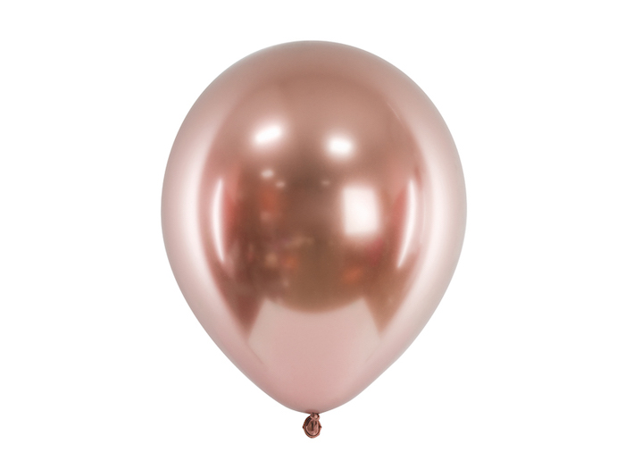 Rosa Guld Chrome Balloner 10 stk - Perfekte til Fest!