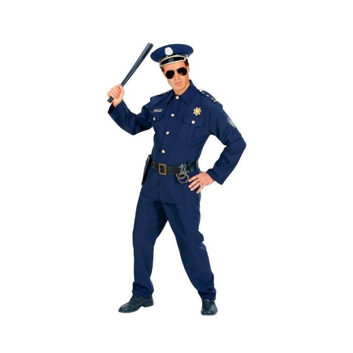 Sejt Politibetjent Kostume til Mænd - Bliv en helt!