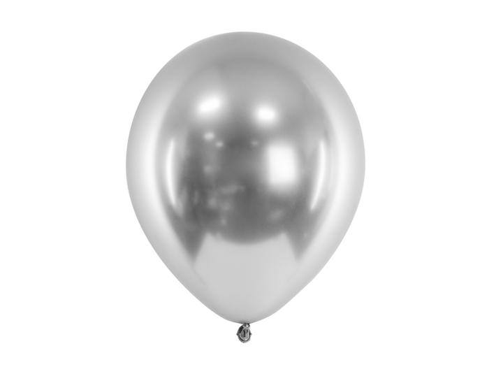 Sølv Chrome Balloner - 10 stk. til fest og fejring