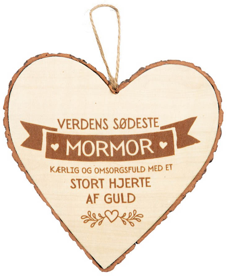 Træhjerte til Mormor – Kærlig Gave til Enhver Lejlighed