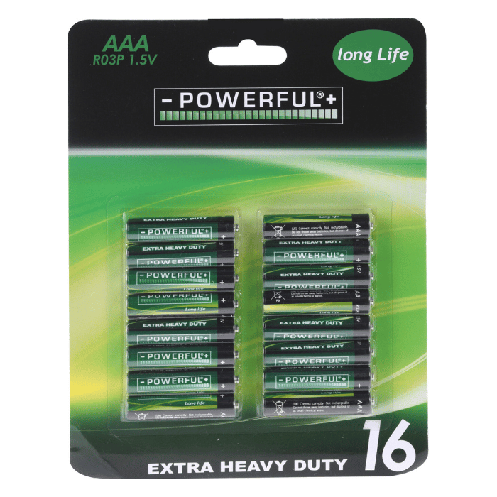 AAA-batterier 16 stk - Fantastisk tilbud!