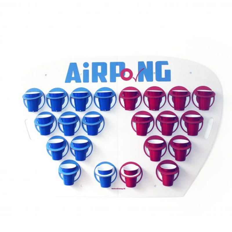 Air Pong Sæt med 2 Bolde og 24 Kopper - Festtilbud!