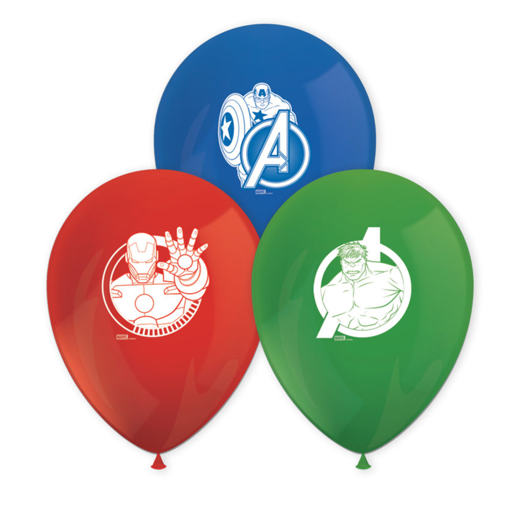 Avengers Balloner - Pakke med 8 Stykker til Festen