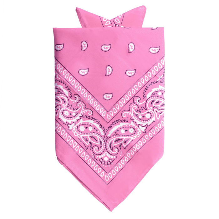 Traditionel Pink Bandana - Perfekt til Festlige Anledninger