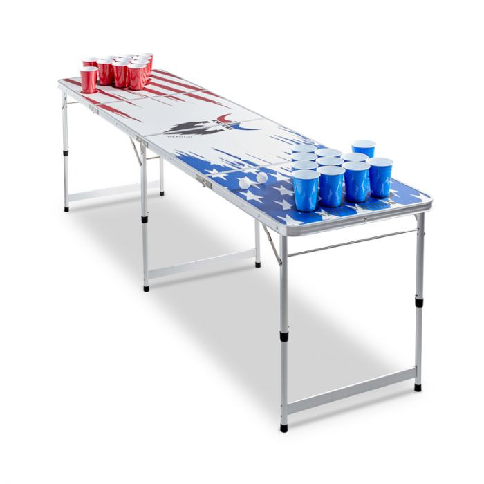 Beer Pong Bord USA - Officielle Mål fra Partyvikings