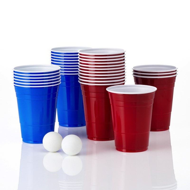 Beer Pong Sæt med 24 Kopper og 2 Bolde - Fantastisk Tilbud!