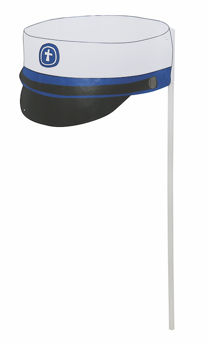 Blå Studenterhue Flag - 10 stk. til festlige anledninger