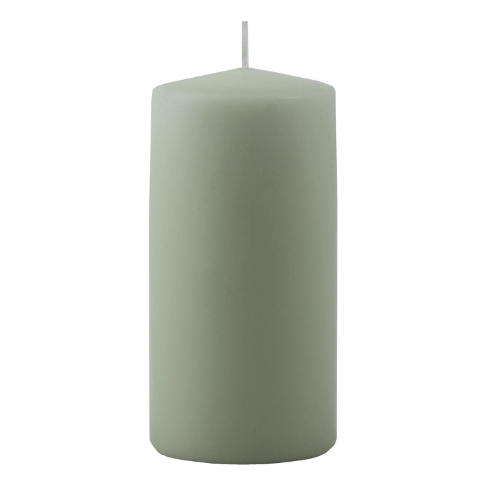 Støvet Grøn Bloklys 6x12 cm - Fantastisk Tilbud!