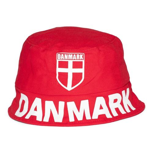 Rød og Hvid Bøllehat til Fodboldfans – Støt Danmark!