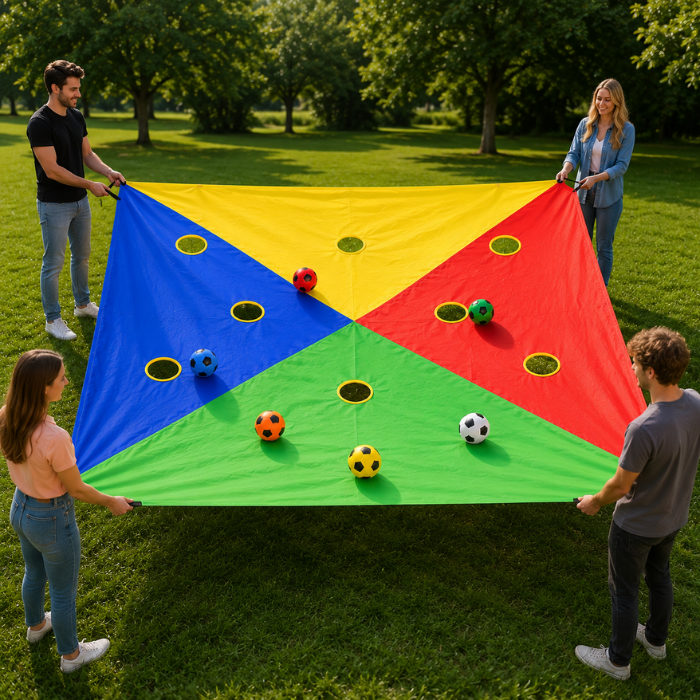 Boldfangertæppe Koordinationsspil Til Teambuilding           Meter
