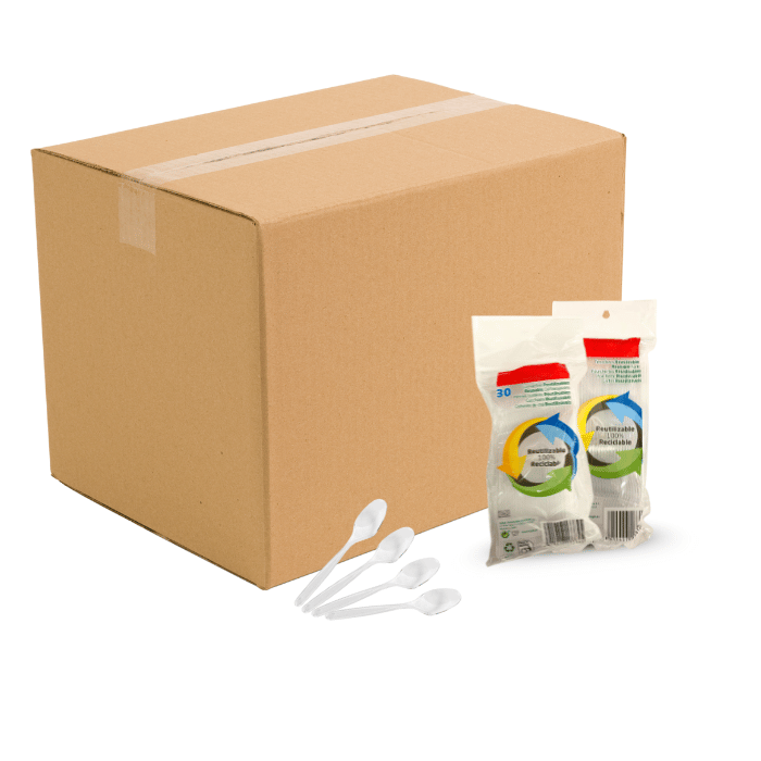 12 Transparent Plastik Teske - Fantastisk Tilbud!