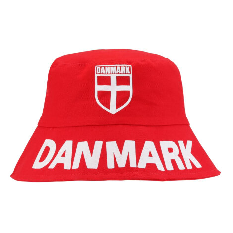 Danmark Bøllehat i Rød og Hvid - Festlig Tema Hat