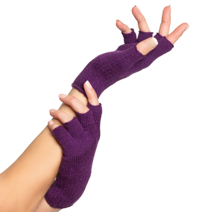 Fingerløse Handsker til Kvinder - Lilla Trendy Stil