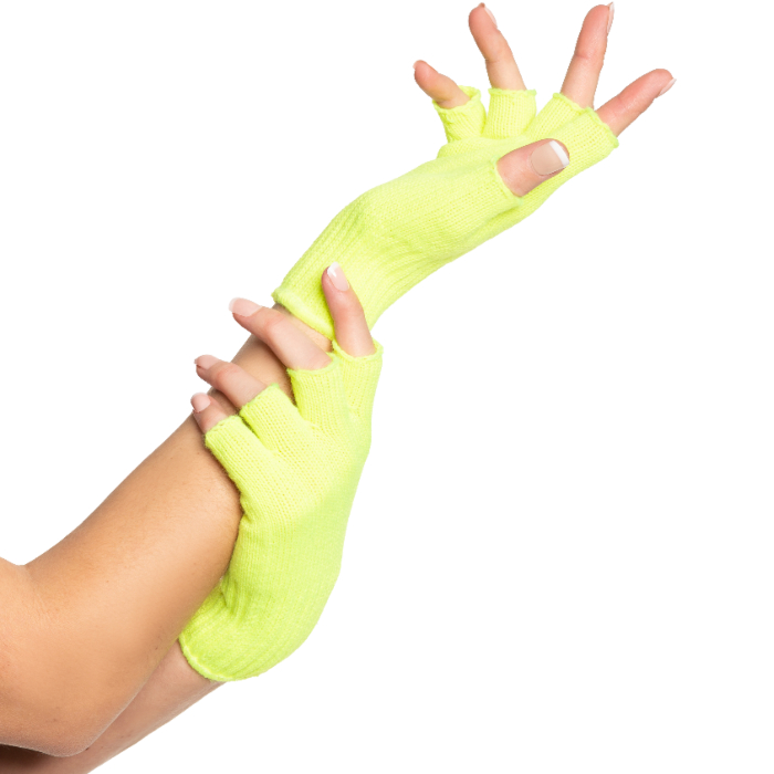 Fingerløse Handsker til Kvinder - Neon Gul Specialtilbud!