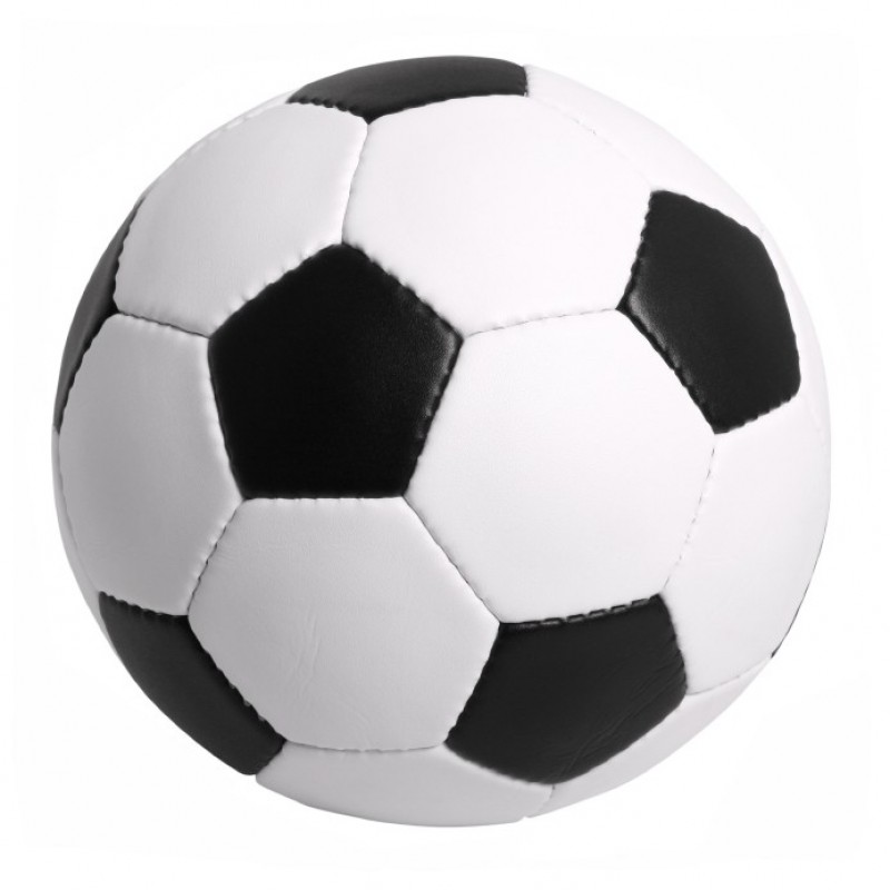Fodbold Str    Sort   Hvid